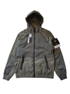 STONE ISLAND GIUBBINO 42020 NYLON METAL WATRO ANTI VENTO/PIOGGIA VERDE