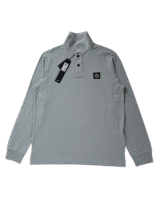 STONE ISLAND LONG SLEEVE POLO 2SL18 GRIGIO CHIARO