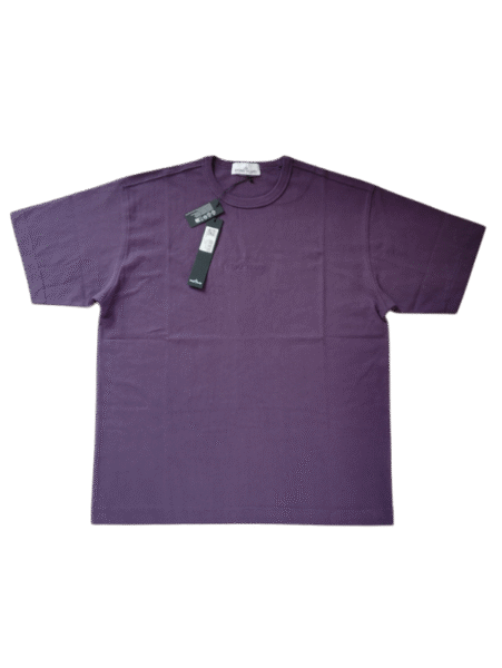 STONE ISLAND T SHIRT 20444 OVERSIZE FIT RICAMATA VIOLA