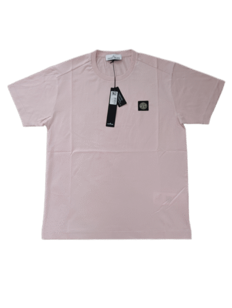 STONE ISLAND T SHIRT 24113 MERCERISED COTTON ROSA
