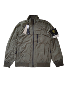 STONE ISLAND GIUBBINO 41022 CRINKLE ANTIVENTO/ANTI PIOGGIA VERDE