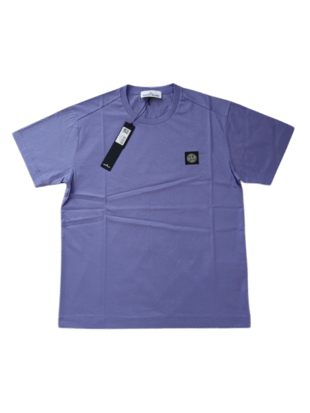 STONE ISLAND T SHIRT 24113 MERCERISED COTTON VIOLA