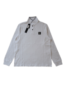 STONE ISLAND LONG SLEEVE POLO 2SL18 BIANCO
