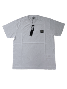 STONE ISLAND T SHIRT 24113 MERCERISED COTTON BIANCO