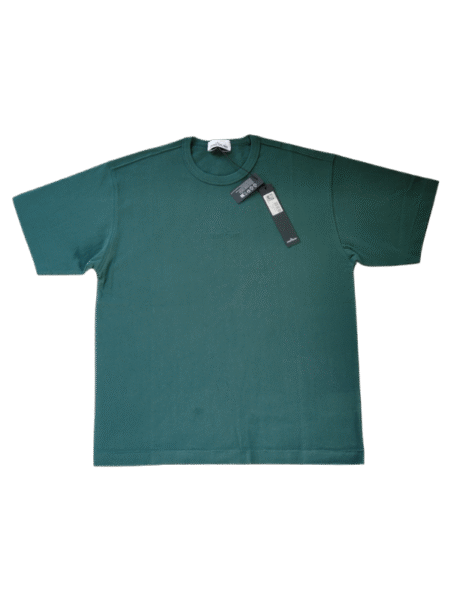STONE ISLAND T SHIRT 20444 OVERSIZE FIT RICAMATA VERDE SCURO