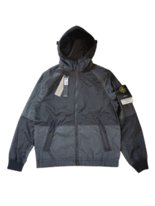 STONE ISLAND GIUBBINO 42020 NYLON METAL WATRO ANTI VENTO/PIOGGIA NERO