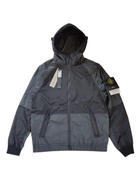STONE ISLAND GIUBBINO 42020 NYLON METAL WATRO ANTI VENTO/PIOGGIA NERO