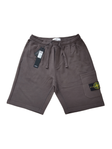 STONE ISLAND PANTALONCINO 64651 SWEAT COLOR CARBONE