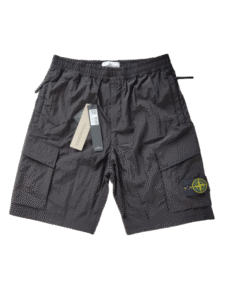 STONE ISLAND PANTALONCINO L0219 NYLON METAL NERO