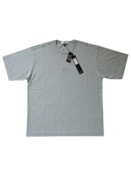 STONE ISLAND T SHIRT 20444 OVERSIZE FIT RICAMATA GRIGIO CHIARO