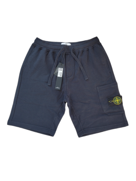 STONE ISLAND PANTALONCINO 64651 SWEAT BLU SCURO