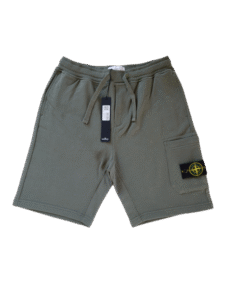 STONE ISLAND PANTALONCINO 64651 SWEAT VERDE SCURO