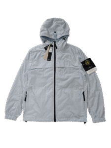 STONE ISLAND GIUBBINO 801540922 CRINKLE ANTIVENTO/ANTI PIOGGIA SKY COLOR