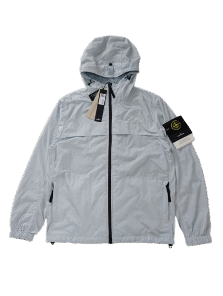 STONE ISLAND GIUBBINO 801540922 CRINKLE ANTIVENTO/ANTI PIOGGIA SKY COLOR