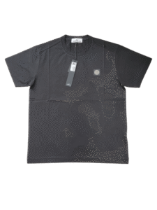 STONE ISLAND T SHIRT 24113 MERCERISED COTTON NERO