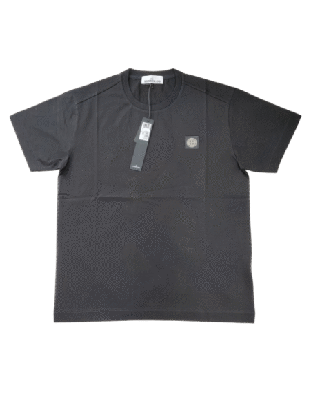 STONE ISLAND T SHIRT 24113 MERCERISED COTTON NERO