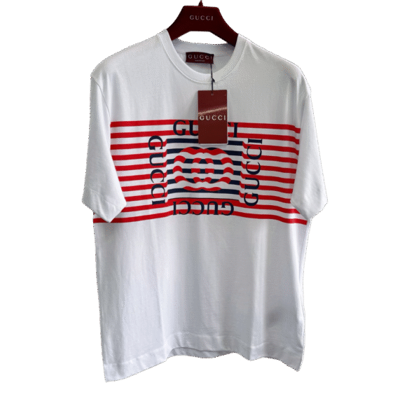 GUCCI T SHIRT BIANCA E ROSSA