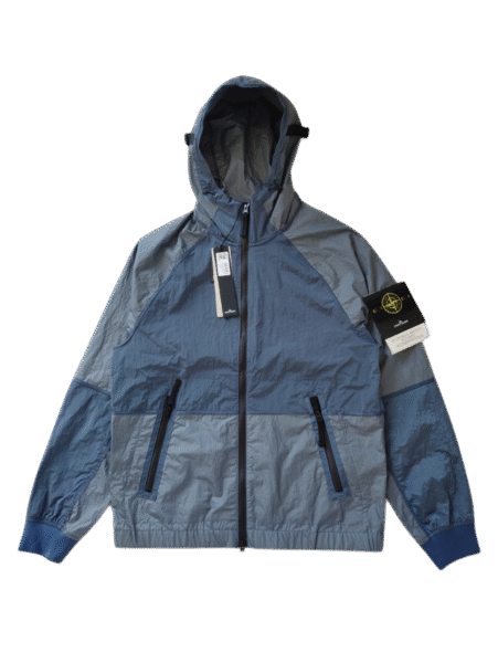 STONE ISLAND GIUBBINO 42020 NYLON METAL WATRO ANTI VENTO/PIOGGIA BLU