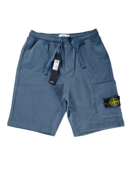 STONE ISLAND PANTALONCINO 64651 SWEAT BLU CHIARO
