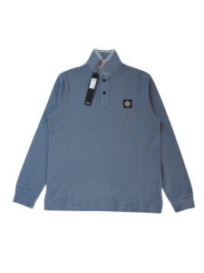 STONE ISLAND LONG SLEEVE POLO 2SL18 BLU CHIARO