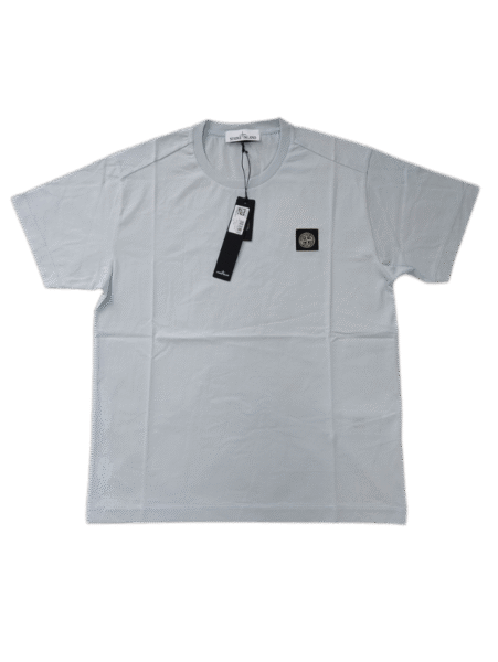 STONE ISLAND T SHIRT 24113 MERCERISED COTTON COLOR CIELO