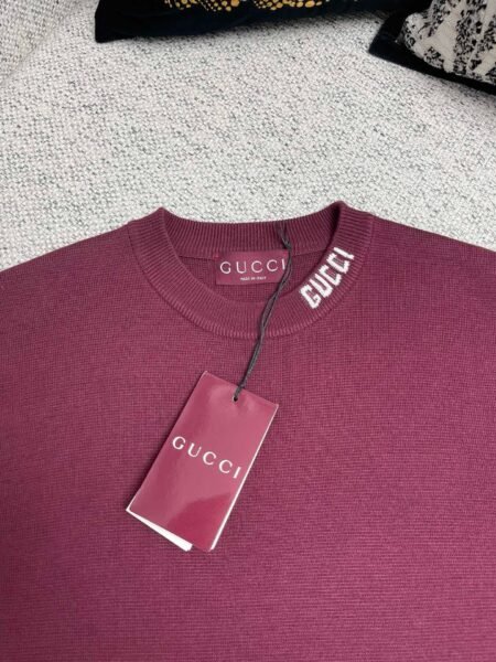 GUCCI T SHIRT BORDEAUX - Image 5