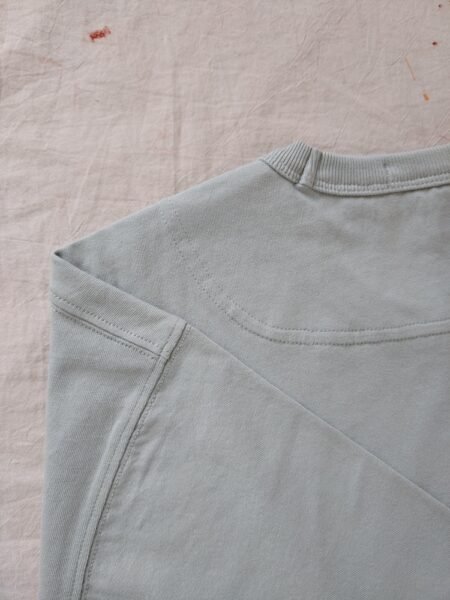 STONE ISLAND T SHIRT 20444 OVERSIZE FIT RICAMATA GRIGIO CHIARO - Image 6