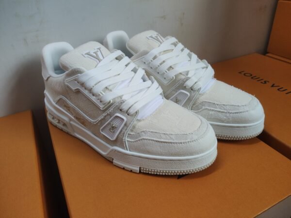 LV TRAINERS BIANCO DENIM - Image 5