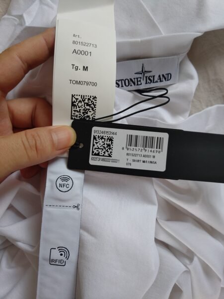 STONE ISLAND LONG SLEEVE 22713 BIANCO - Image 2