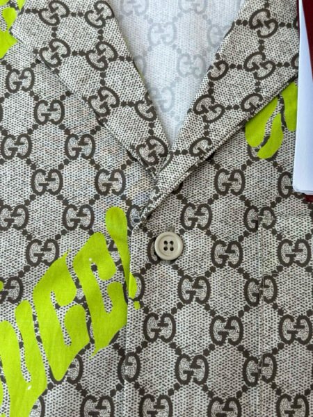 GUCCI CAMICIA BEIGE E LIME - Image 5