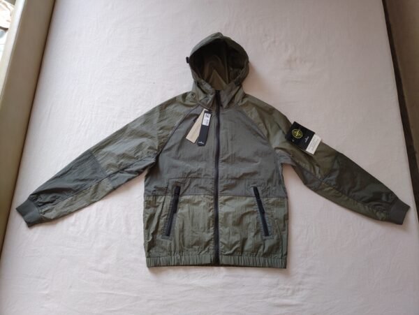 STONE ISLAND GIUBBINO 42020 NYLON METAL WATRO ANTI VENTO/PIOGGIA VERDE - Image 9