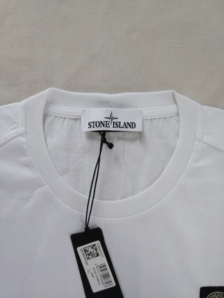 STONE ISLAND T SHIRT 24113 MERCERISED COTTON BIANCO - Image 4