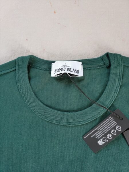 STONE ISLAND T SHIRT 20444 OVERSIZE FIT RICAMATA VERDE SCURO - Image 5