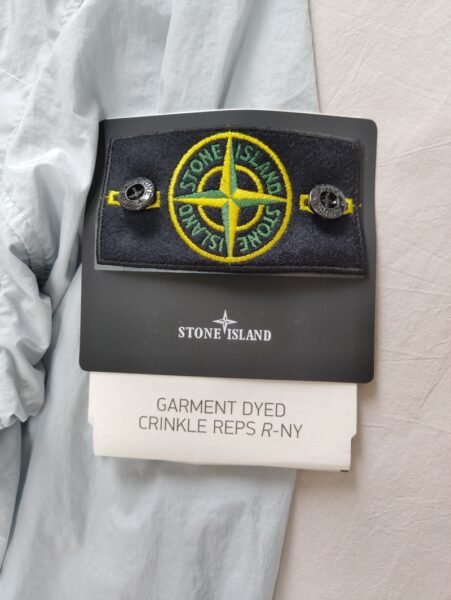 STONE ISLAND GIUBBINO 801540922 CRINKLE ANTIVENTO/ANTI PIOGGIA SKY COLOR - Image 10