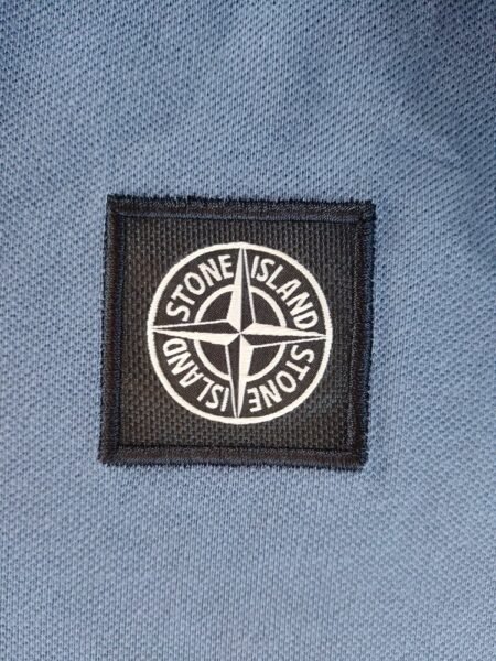 STONE ISLAND LONG SLEEVE POLO 2SL18 BLU CHIARO - Image 5