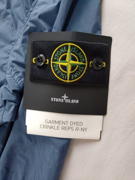 STONE ISLAND GIUBBINO 801540922 CRINKLE ANTIVENTO/ANTI PIOGGIA BLU - Image 8
