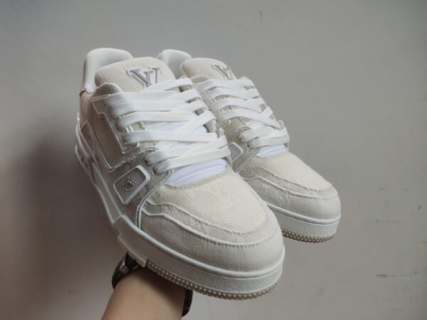LV TRAINERS BIANCO DENIM - Image 6