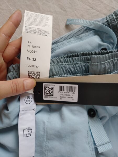 STONE ISLAND PANTALONCINO L0219 NYLON METAL SKY COLOR - Image 8