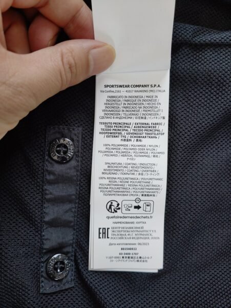 STONE ISLAND GIUBBINO 801540922 CRINKLE ANTIVENTO/ANTI PIOGGIA NERO - Image 17