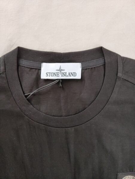 STONE ISLAND T SHIRT 24113 MERCERISED COTTON NERO - Image 3