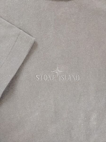 STONE ISLAND T SHIRT 20444 OVERSIZE FIT RICAMATA NERO - Image 4