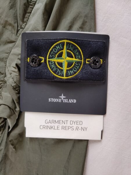 STONE ISLAND GIUBBINO 801540922 CRINKLE ANTIVENTO/ANTI PIOGGIA VERDE - Image 9