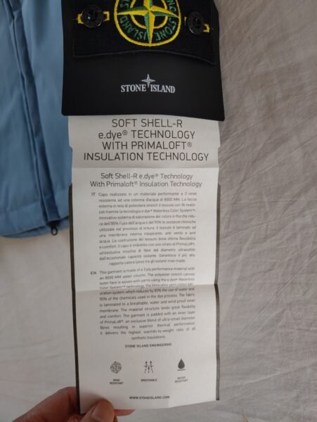STONE ISLAND SMANICATO G0327 SOFT SHELL PADDED CELESTE - Image 10
