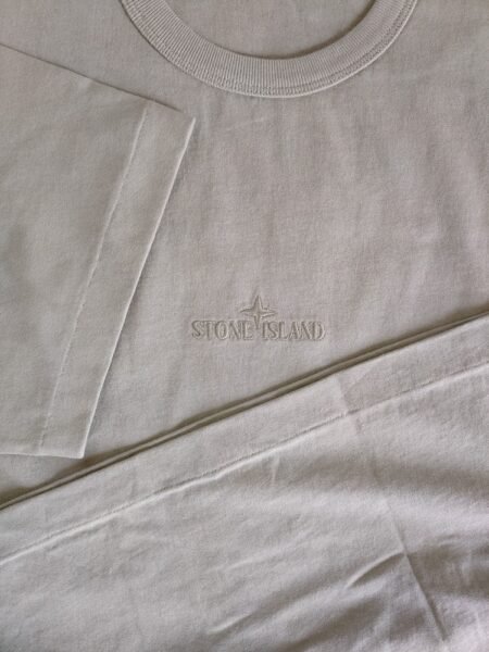 STONE ISLAND T SHIRT 20444 OVERSIZE FIT RICAMATA VERDE - Image 4