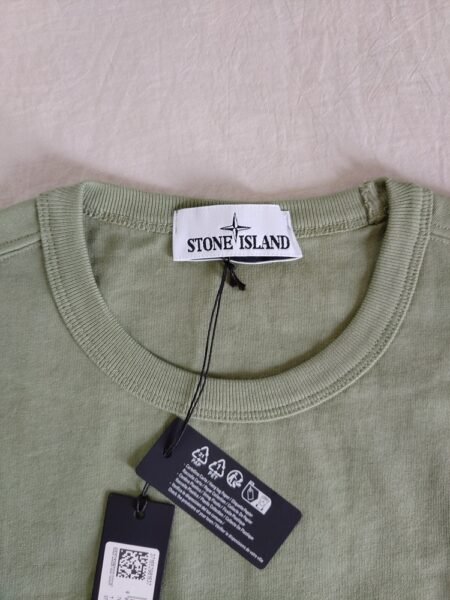 STONE ISLAND T SHIRT 20444 OVERSIZE FIT RICAMATA VERDE - Image 5