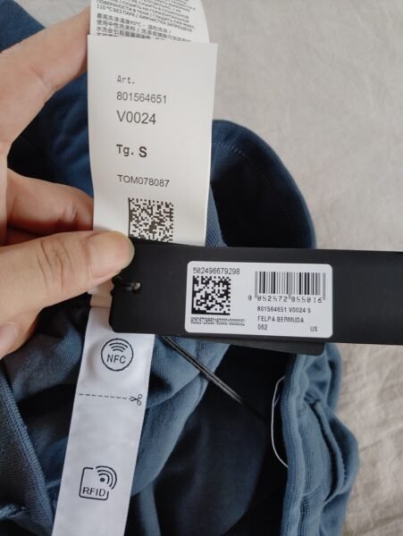 STONE ISLAND PANTALONCINO 64651 SWEAT BLU CHIARO - Image 5