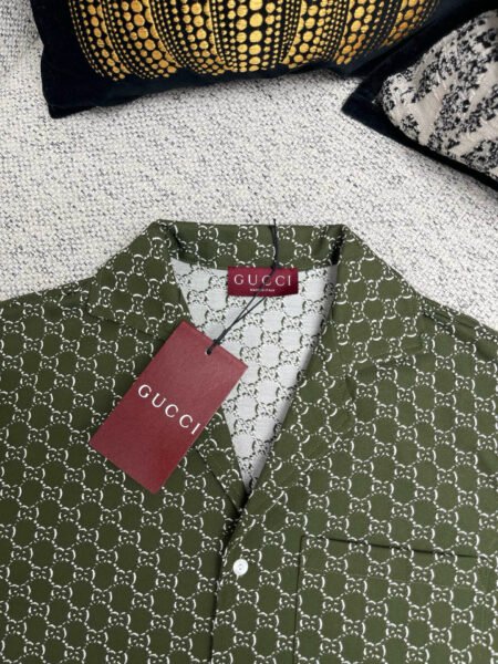 GUCCI CAMICIA VERDE E BIANCA - Image 7