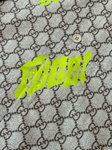 GUCCI CAMICIA BEIGE E LIME - Image 8