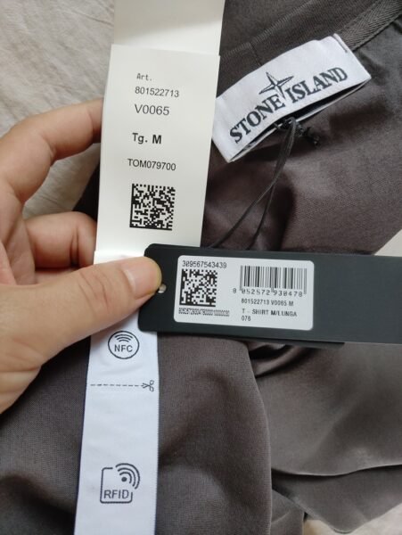 STONE ISLAND LONG SLEEVE 22713 COLOR CARBONE - Image 4