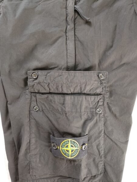 STONE ISLAND PANTALONCINO L0803 STRETCH COTTON CARGO NERO - Image 14